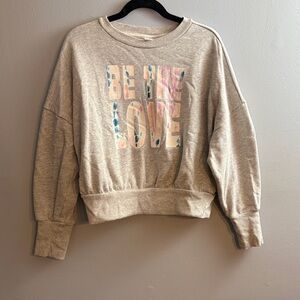 Gray 'Be The Love' Sweatshirt